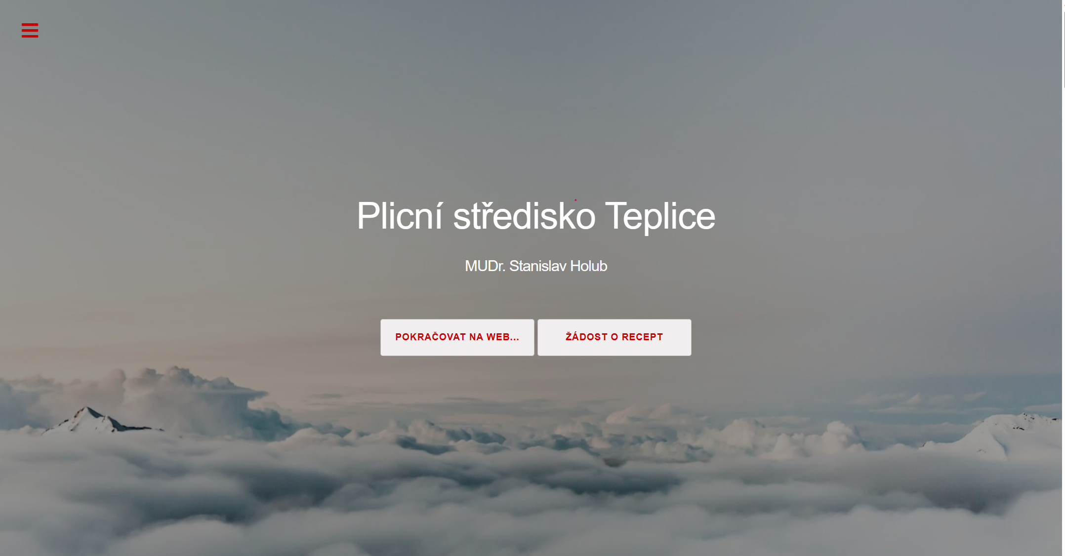 Webové stránky pro Plicní střednisko v Teplicích